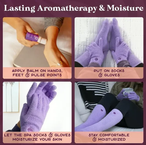 Purple Canyon Cozy Socks & Gloves Relaxation Kit