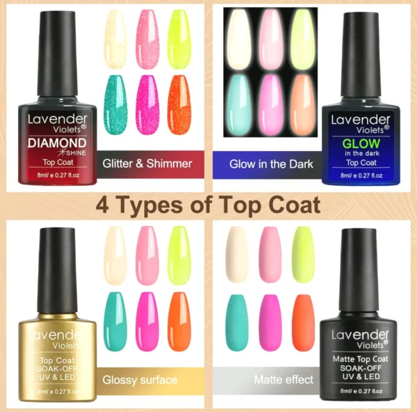 Lavender 42-Pcs Nail Polish Kit