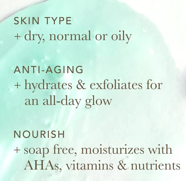 Alpha Skin Care Moisturizing Cleanser | Glycolic AHA | Twelve Fl Ounces
