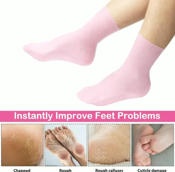 Hydrating Booties & Handwear Set with Silicone Aloe Rose