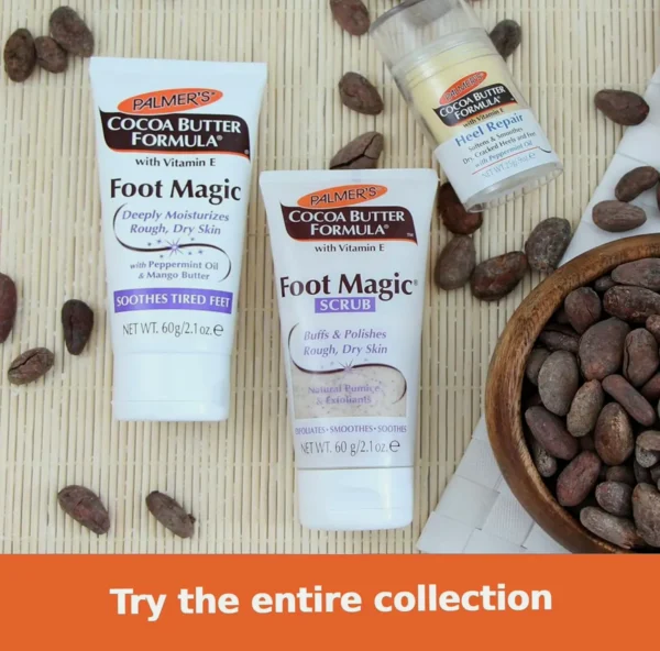 Palmer's Brand Cocoa Butter Foot Magic Exfoliator including Vit E for Dry Feet