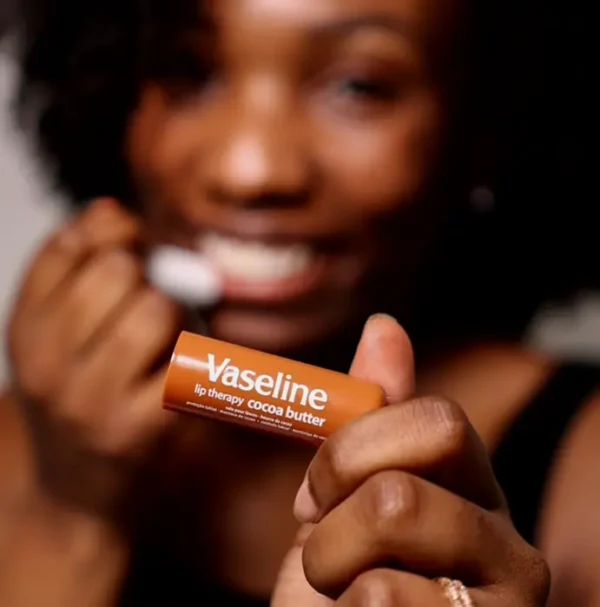 Vaseline Lip Therapy Cocoa Butter Balm, Pack of 4, 0.16 oz