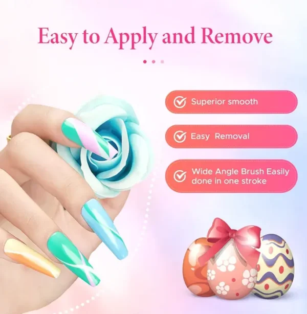 Summer Gel Nail Kit, 6 Pastel Colors
