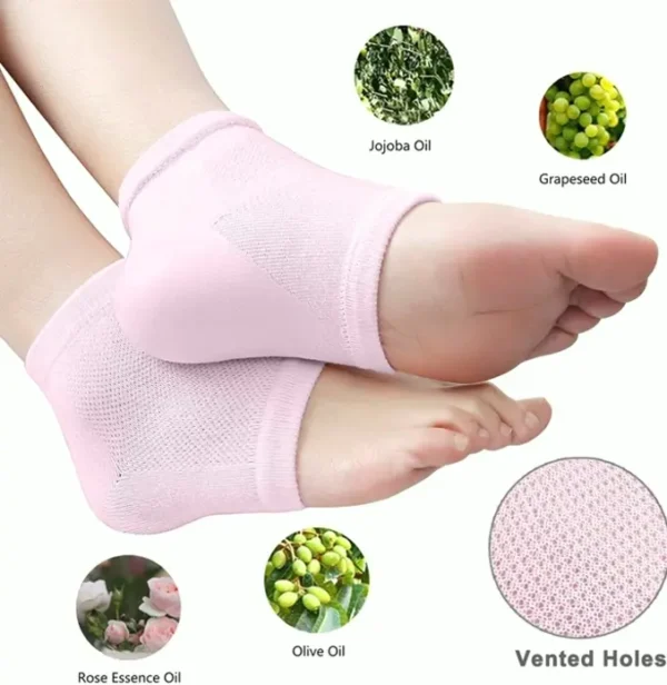 Ultimate Cracked Foot Treatment Gel Socks 2-Pairs