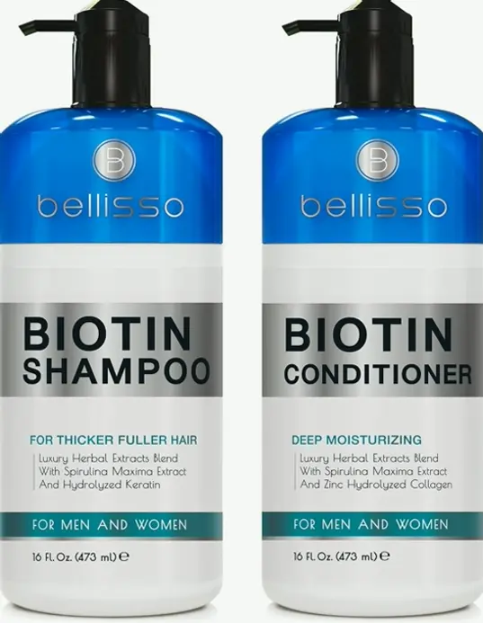 Biotin Cleanser and Moisturizer Bundle - Sulfate and Chemical Free Hair Treatment