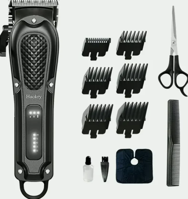 Professional Mens Hair Clippers - Cordless & Corded Barber Clippers for Hair Cutting & Trimmer