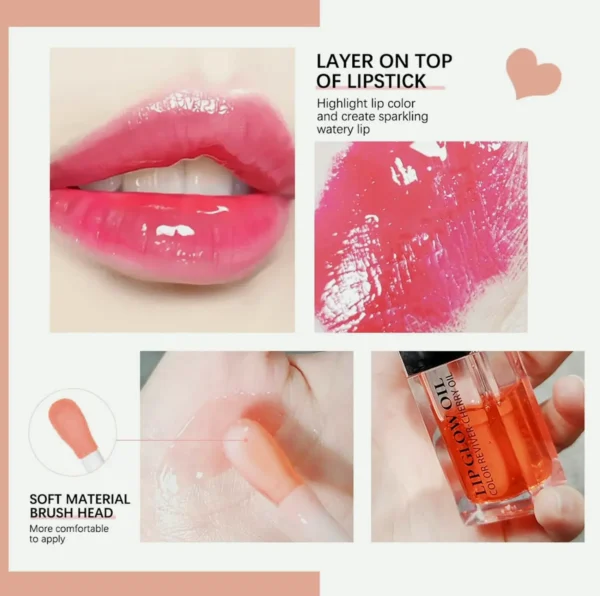 Hydrating Colored Lip Oil Balm, Nourishing Care