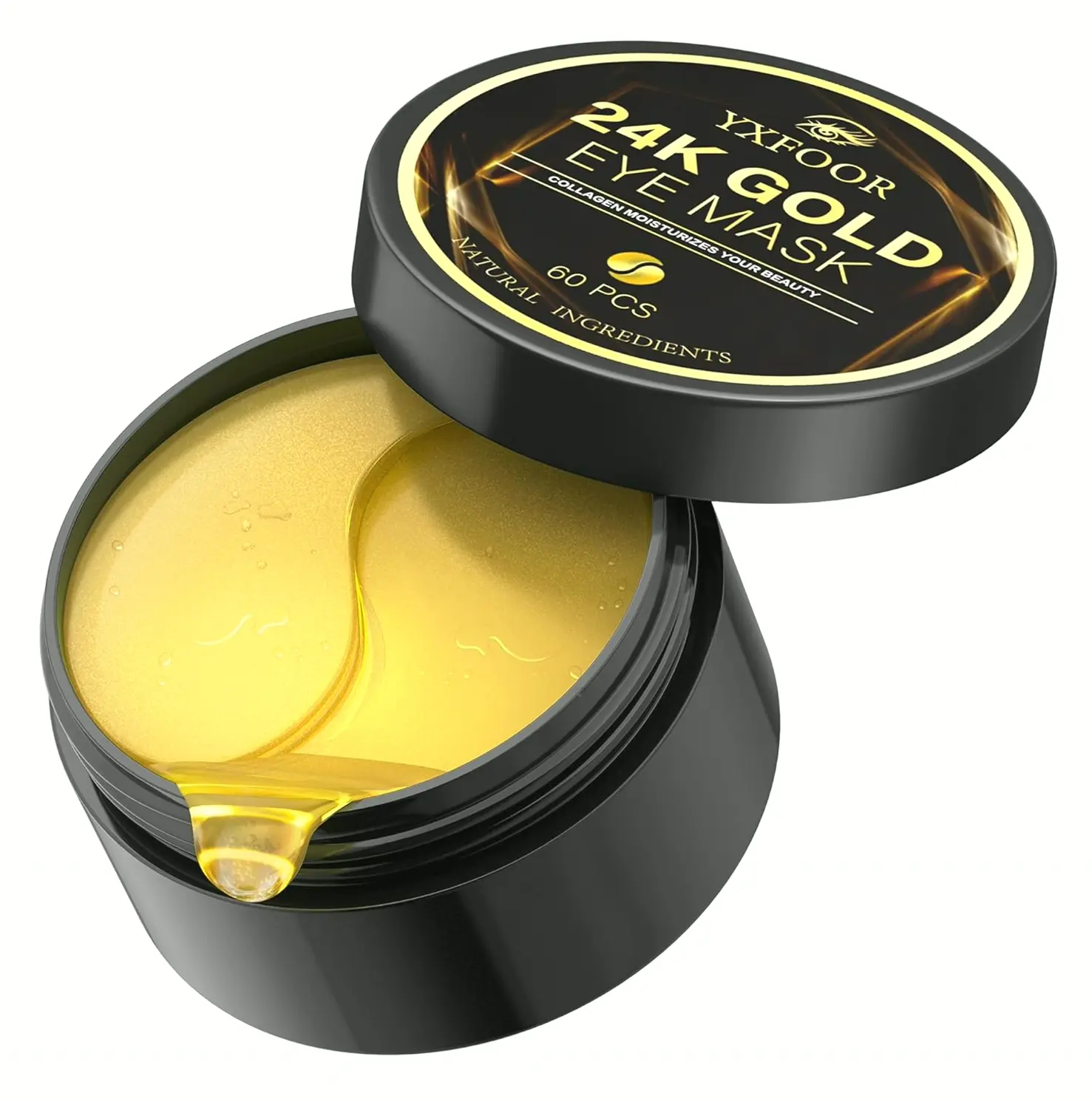 24K Gilded Gel Eye Mask for Swollen Eye Bags