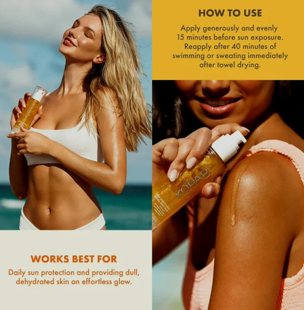Kopari Body Glow SPF 50 UV Protection Glow