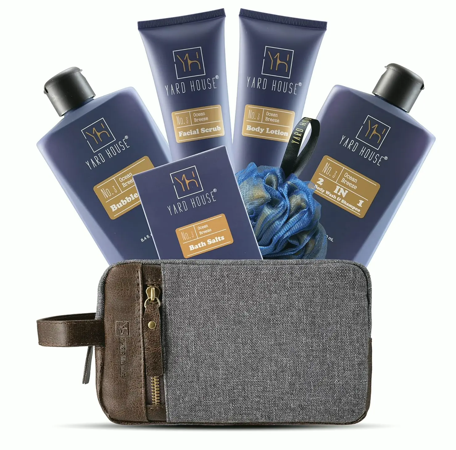 Luxury Spa Gift Basket for Men - Ocean Breeze Skincare Set