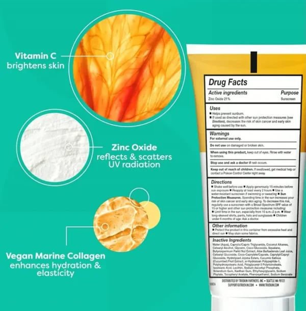 TruSkin Mineral Facial Sunscreen with SPF 30 and Zinc & Collagen