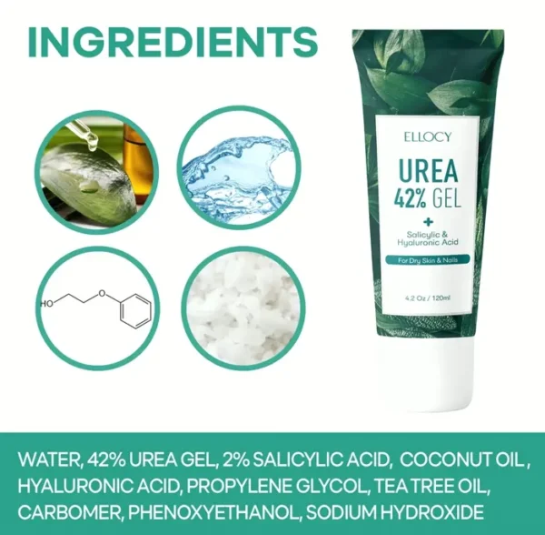 Forty-two percent Urea Gel with Salicylic & Hyaluronic Acid - Restore Cracked Heels