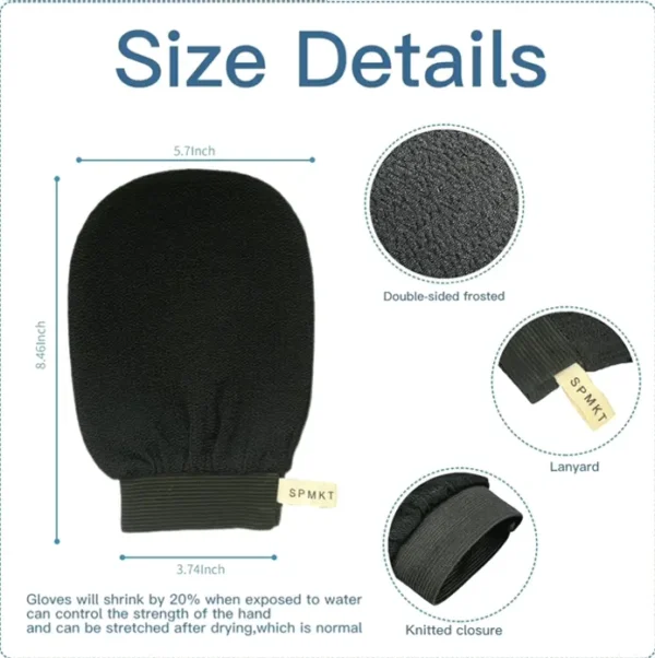 Korean Scrubbing Mitts 2Pcs - Deep Body Exfoliator Gloves