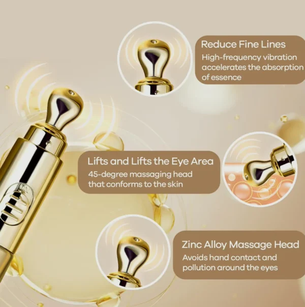 Retinol Eye Cream with Massager - Wrinkle Treatment