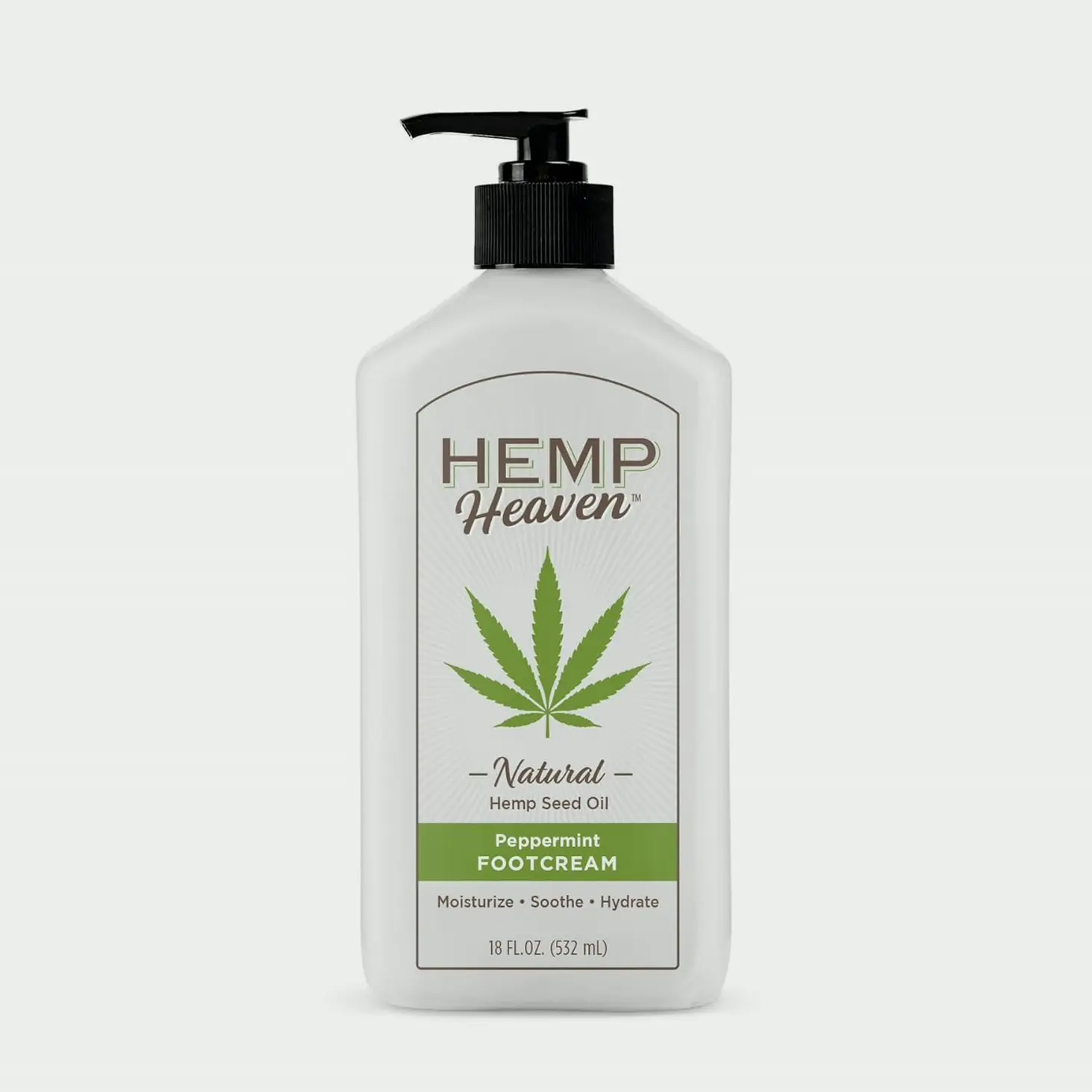Peppermint Foot Lotion with Hemp Seed Oil - Moisturizing Treatment for Dry Feet