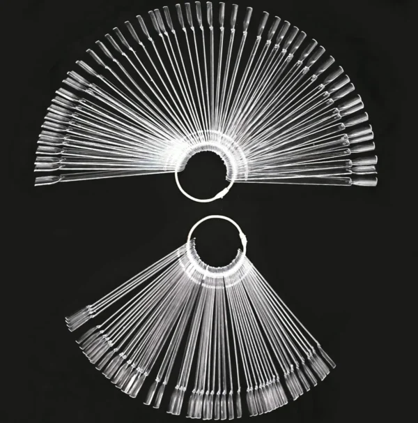 150 Pieces Transparent Nail Swatches Sticks