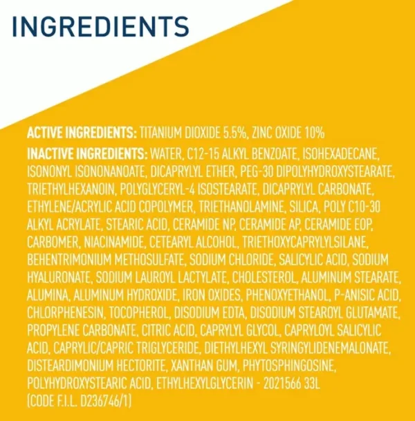 CeraVe hydrating mineral sunblock with sheer tint, SPF 30, 1.7 oz
