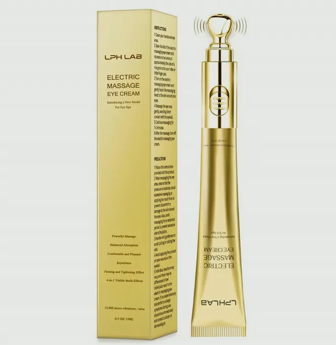 Retinol Eye Cream with Massager - Wrinkle Treatment