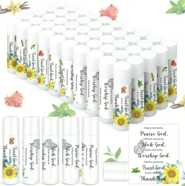 Bible Quotation Lip Balm Set Present for Ladies