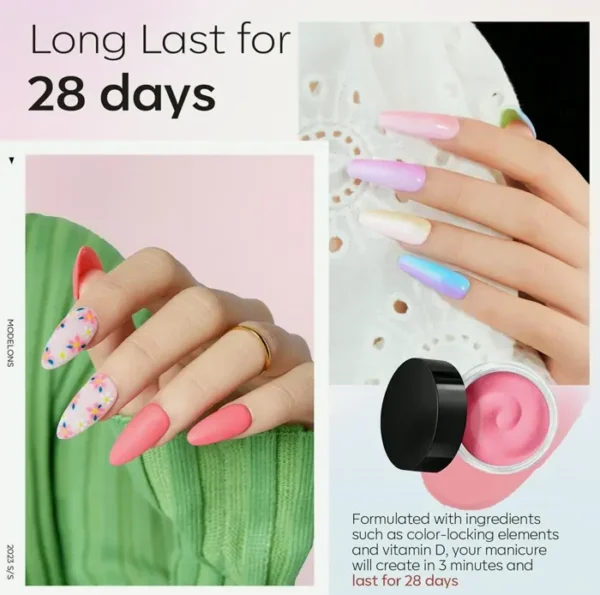 Modelones 32 Pcs Dip Powder Nail Set Liquid Set