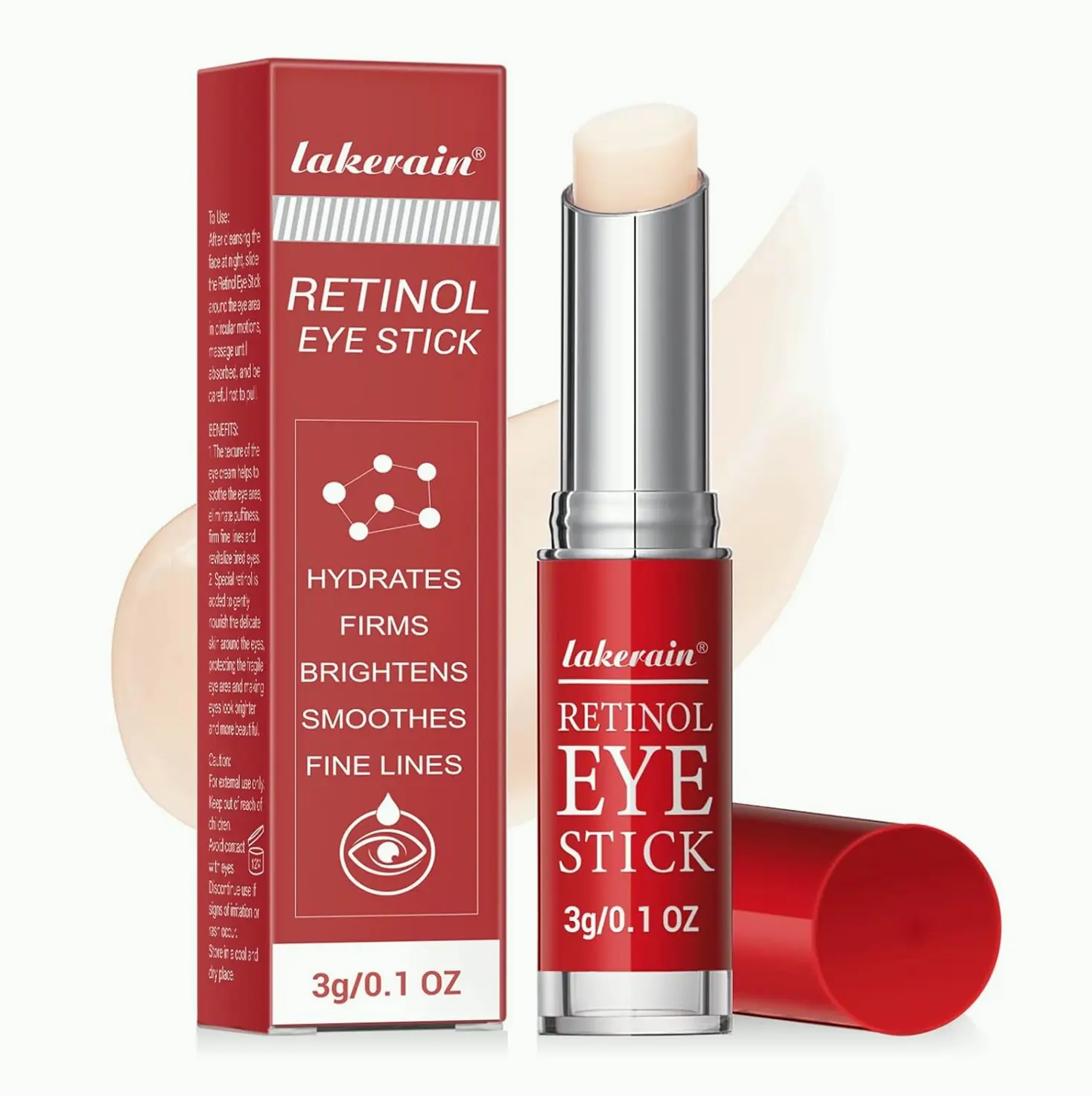 Vitamin A Eye Balm - Peptides & Hyaluronic Acid, Anti-Aging Eye Cream