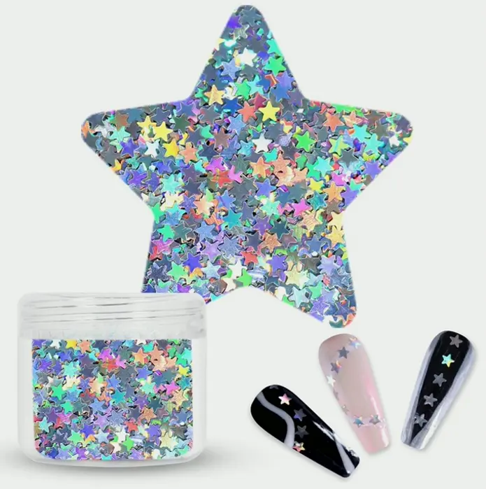 Laza's Shiny Star Nail Art Glitter