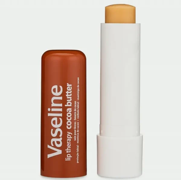 Vaseline Lip Therapy Cocoa Butter Balm, Pack of 4, 0.16 oz