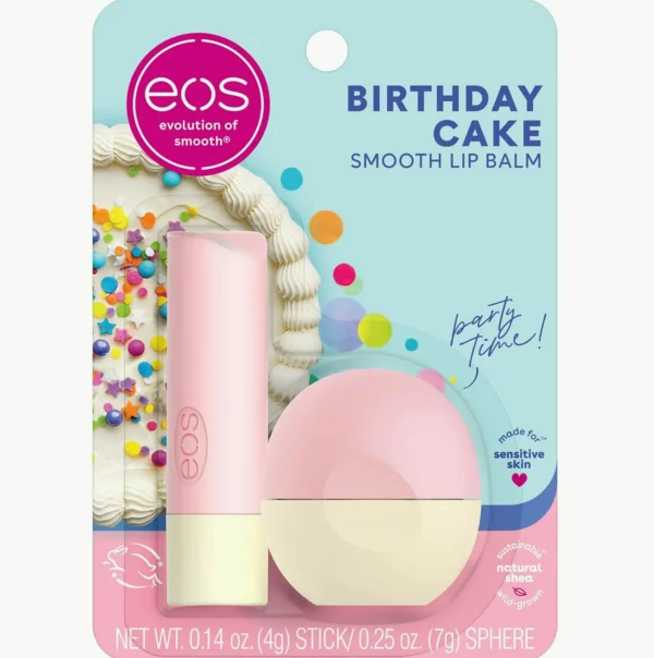 EOS Shea Lip Balm - Celebration Flavor, 0.39 oz