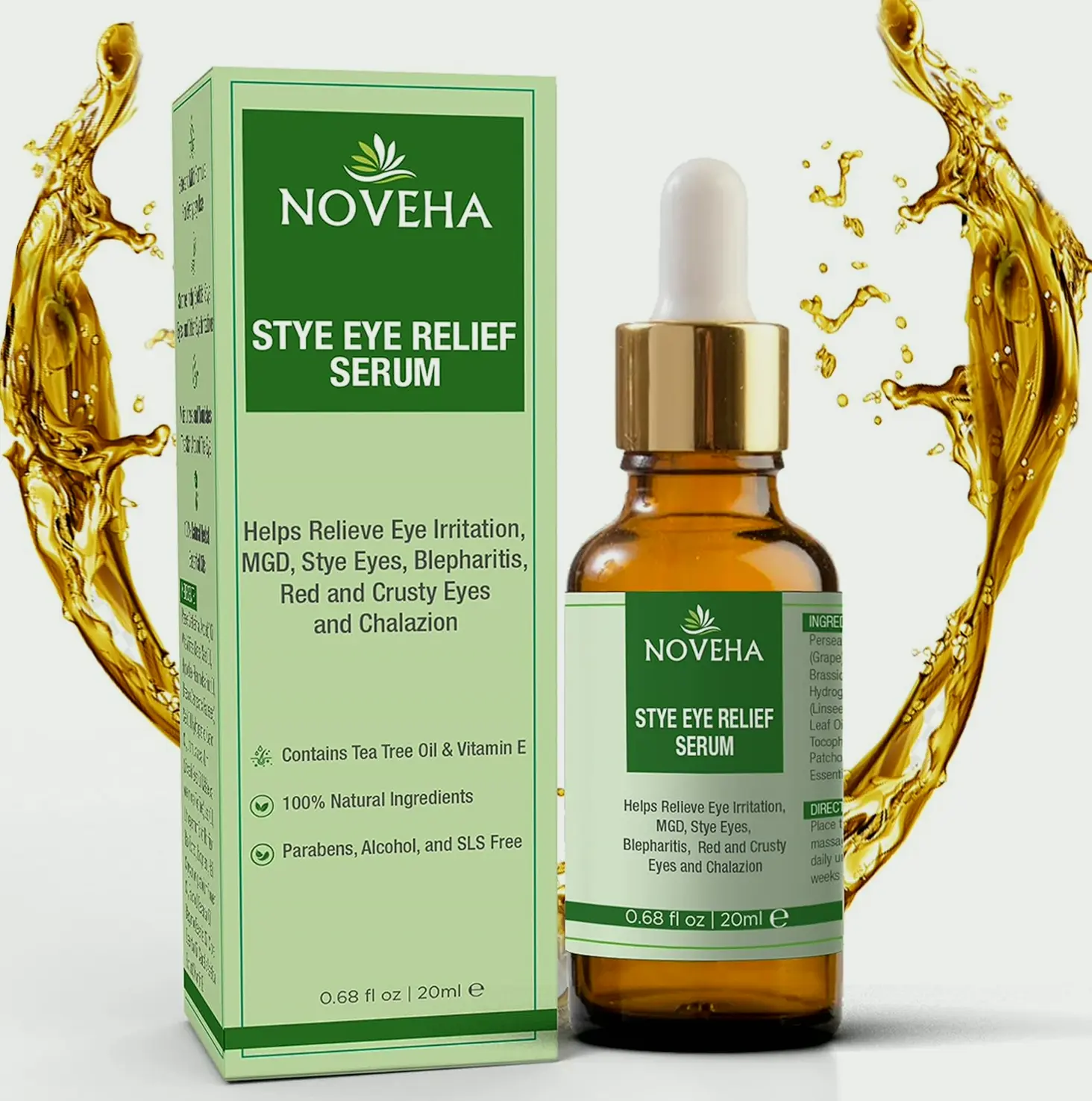 NOVEHA Herbal Stye Relief for Blepharitis Care (20 ml)