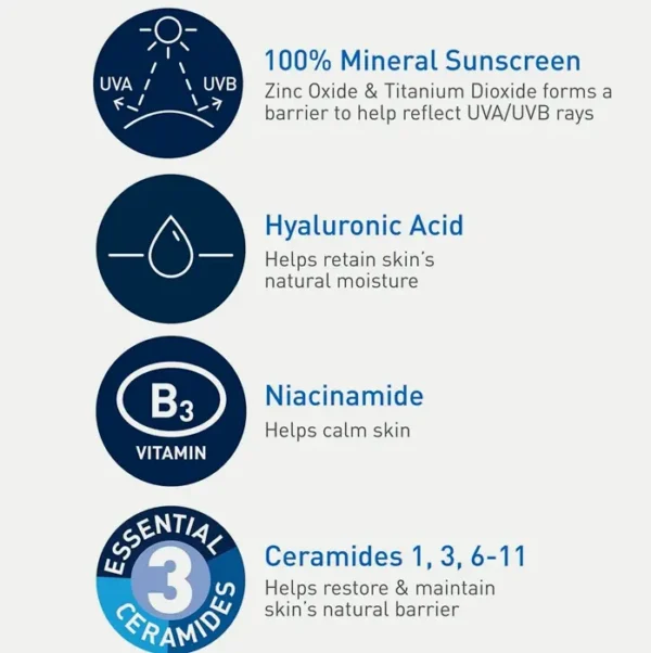 CeraVe hydrating mineral sunblock with sheer tint, SPF 30, 1.7 oz