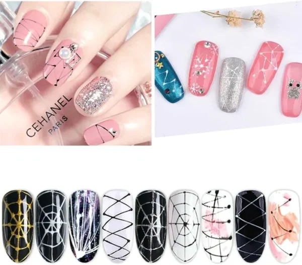 10 Colors Luminous Web Gel Nail Kit