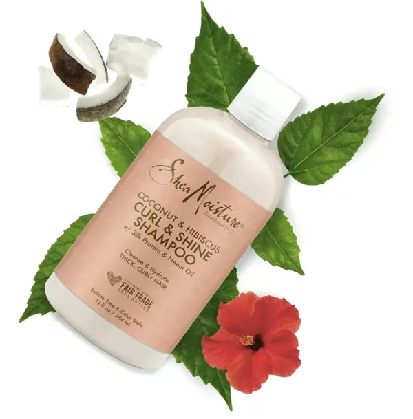 SheaMoisture Curl and Shine Coconut Cleanser 13 oz Paraben No Shampoo