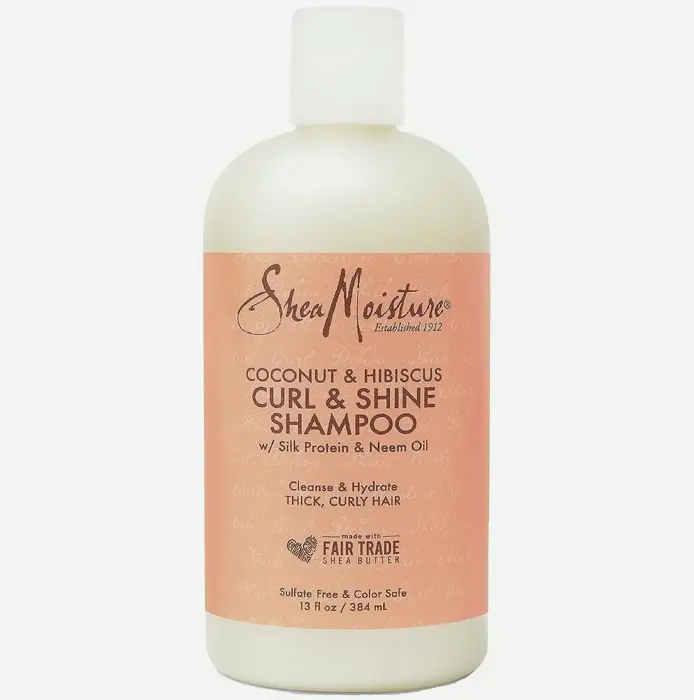 SheaMoisture Curl and Shine Coconut Cleanser 13 oz Paraben No Shampoo
