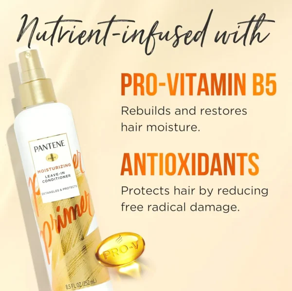 Pantene Hair-Detangling Mist, Vitamin Boost, 3 Pack