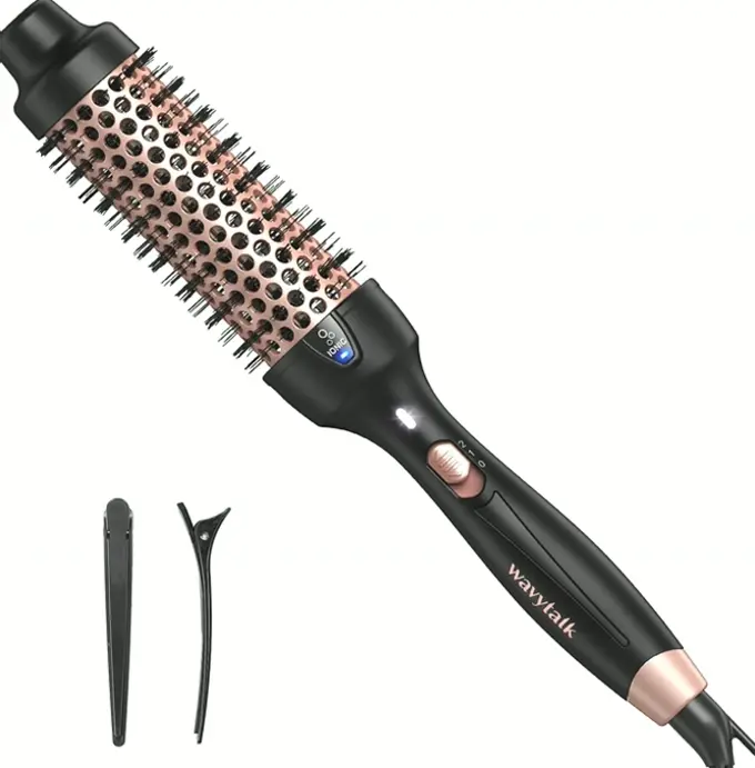 WaveTalk Professional Heated Brush to Get Blowout Style, 1 1/2 Inch Ion Circular Brush