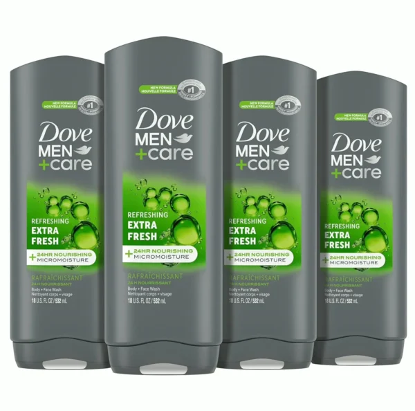 Dove's Men+Care Shower Gel Ultra Fresh 4 Count 18oz