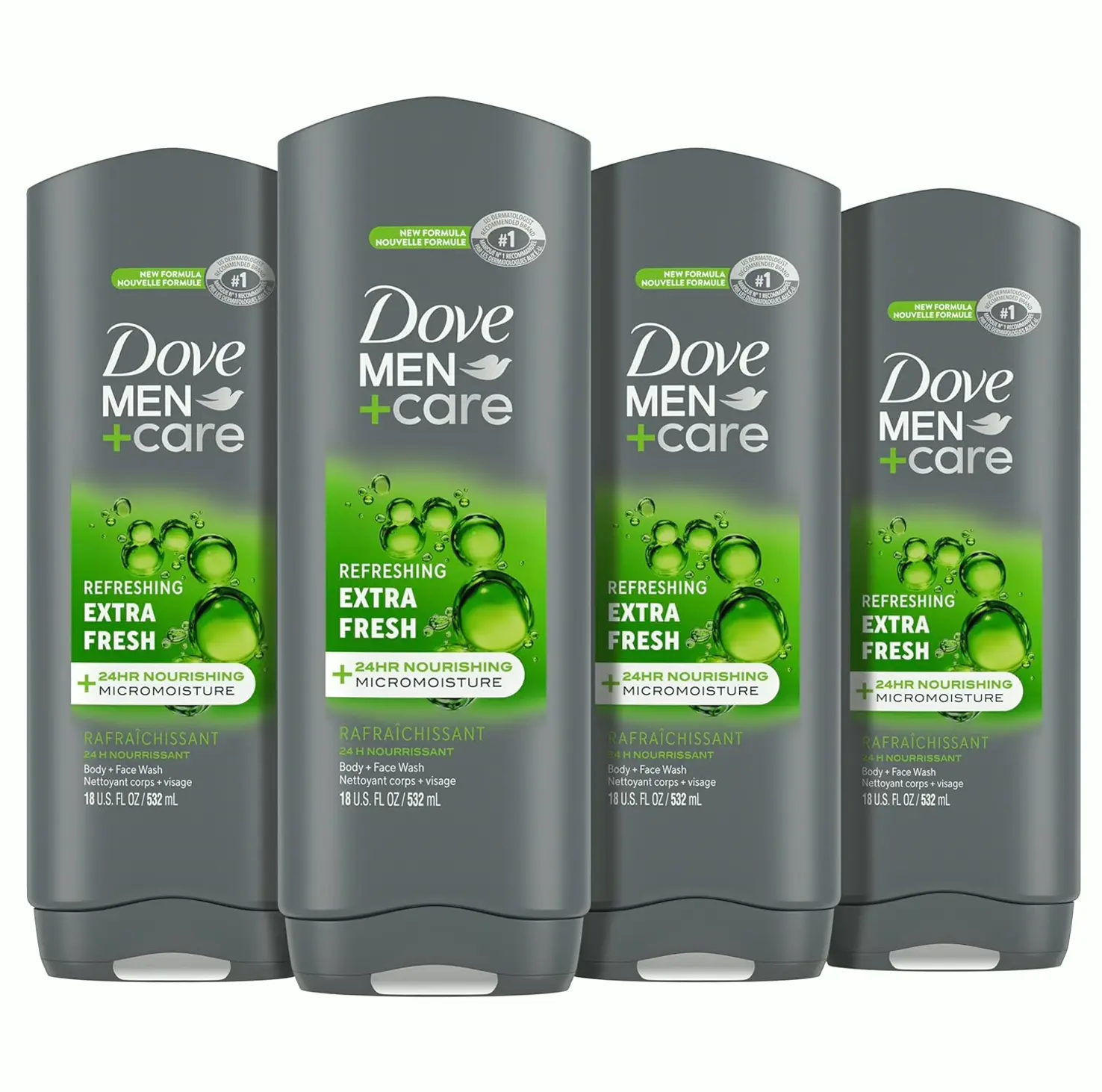 Dove's Men+Care Shower Gel Ultra Fresh 4 Count 18oz