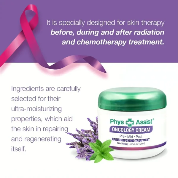 Cancer Care Cream plus Lip Balm - 4 oz, Moisturizes Stressed Skin