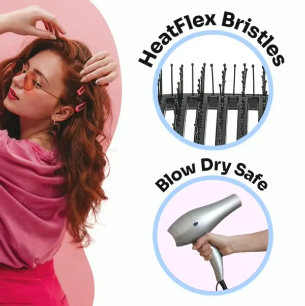 Quick Dry Hair Brush, Amazon Exclusive Water - Vented Design & Soft Heat-Resistant Bristles - Blowout Safe