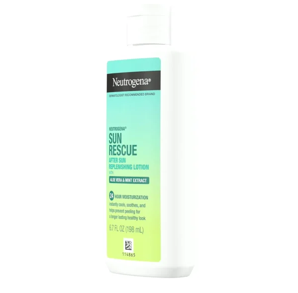 Neutrogena Sun Rescue After Sun Lotion with Aloe Vera, Mint, & Vit E, 6.7 oz