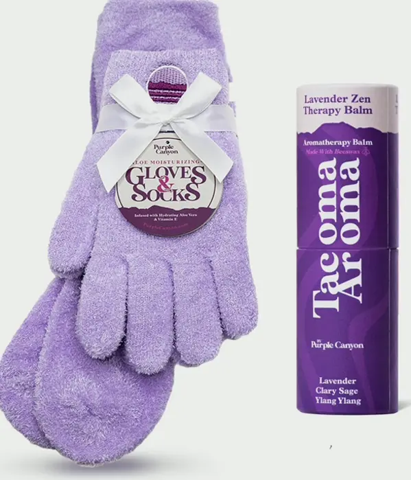 Purple Canyon Cozy Socks & Gloves Relaxation Kit