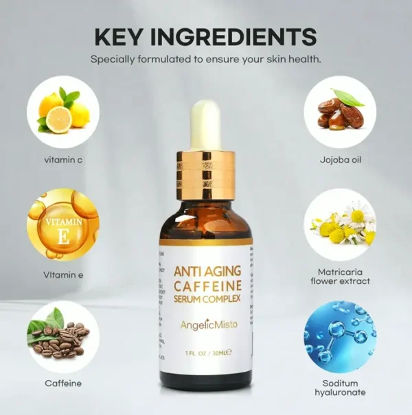 HeavenlyMist Coffee Eye Serum for Shadowy Rings and Puffiness – 1oz